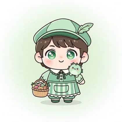 시장의 용맹한 상인